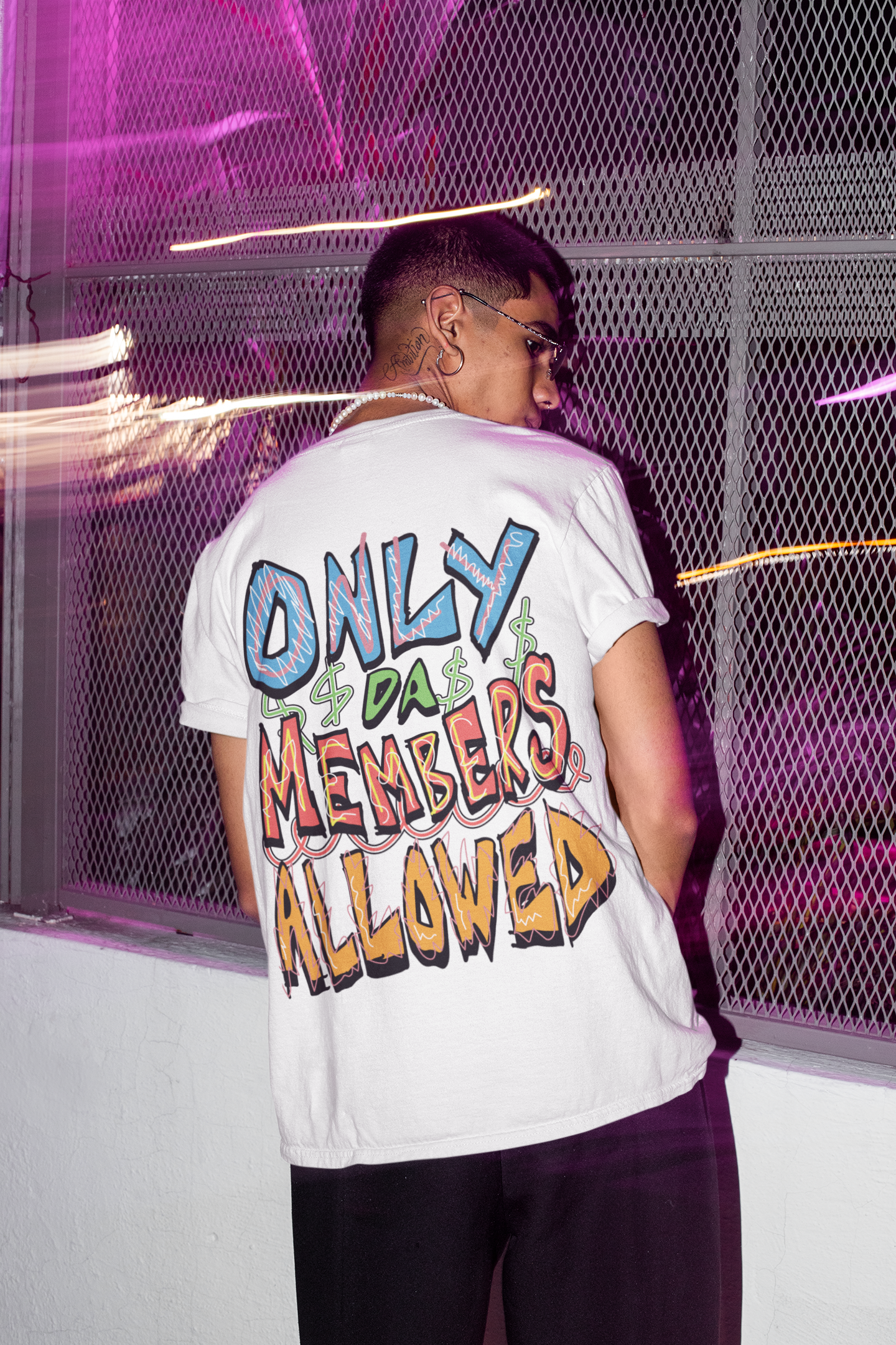 ONLY DA MEMBERS Oversized T-shirt | Two-sided