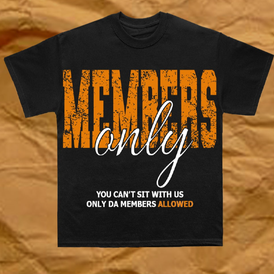 MEMBER's only over sized T-shirt