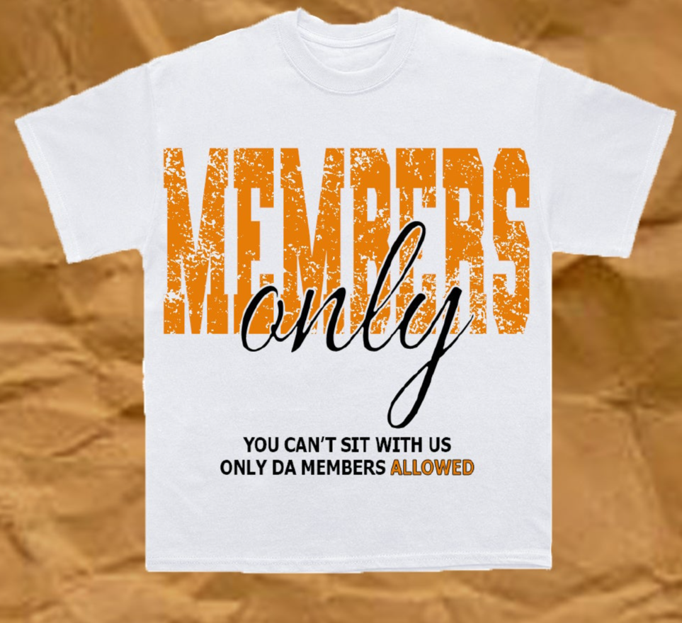 MEMBER's over sized T-shirt